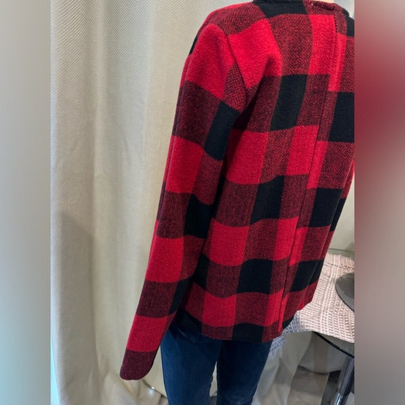 - PTP 19 inches length 23 inches red and black checkered Shacket - Picture 3 of 5